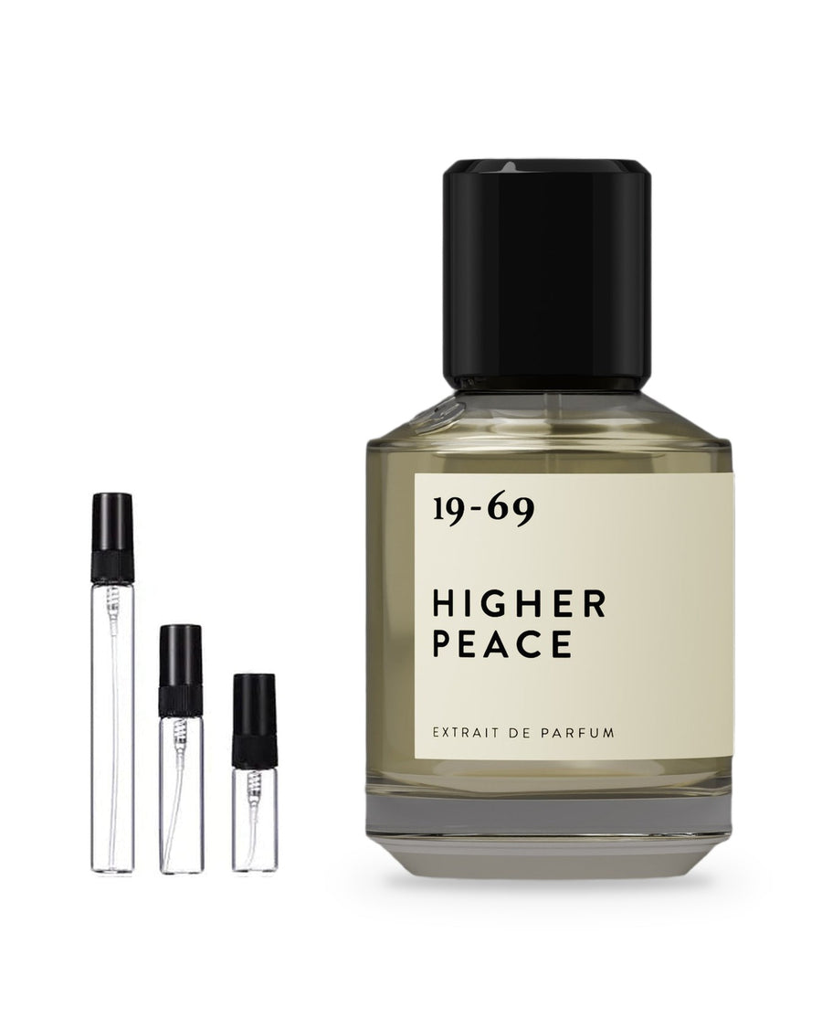 19-69 Higher Peace sample – decant in glazen sprayflesje (2, 5 of 10 ml)