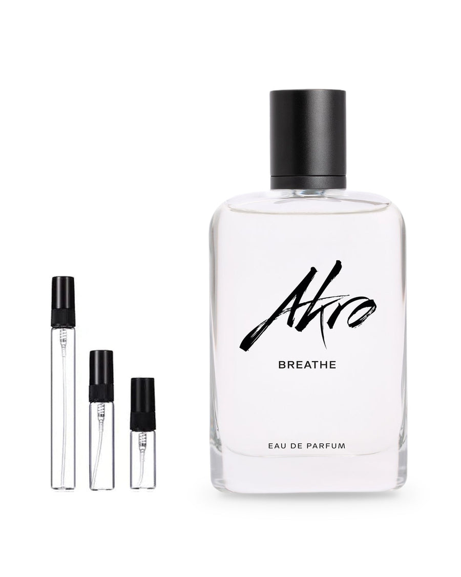 Akro Breathe sample – decant in glazen sprayflesje (2, 5 of 10 ml)