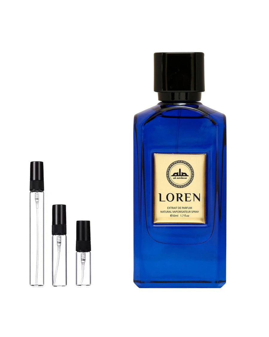 Al Ambra Loren sample – decant in glazen sprayflesje (2, 5 of 10 ml)