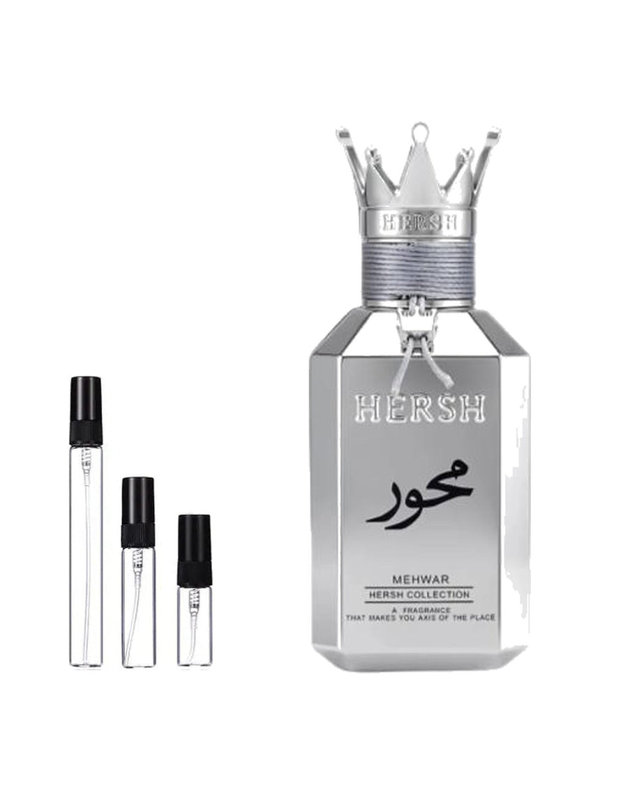 AlEzz Hersh Mehwar sample – decant in glazen sprayflesje (2, 5 of 10 ml)