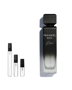 Assaf Frankel Black Elixir sample – decant in glazen sprayflesje (2, 5 of 10 ml)