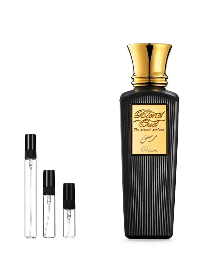 Blend Oud Rams sample – decant in glazen sprayflesje (2, 5 of 10 ml)