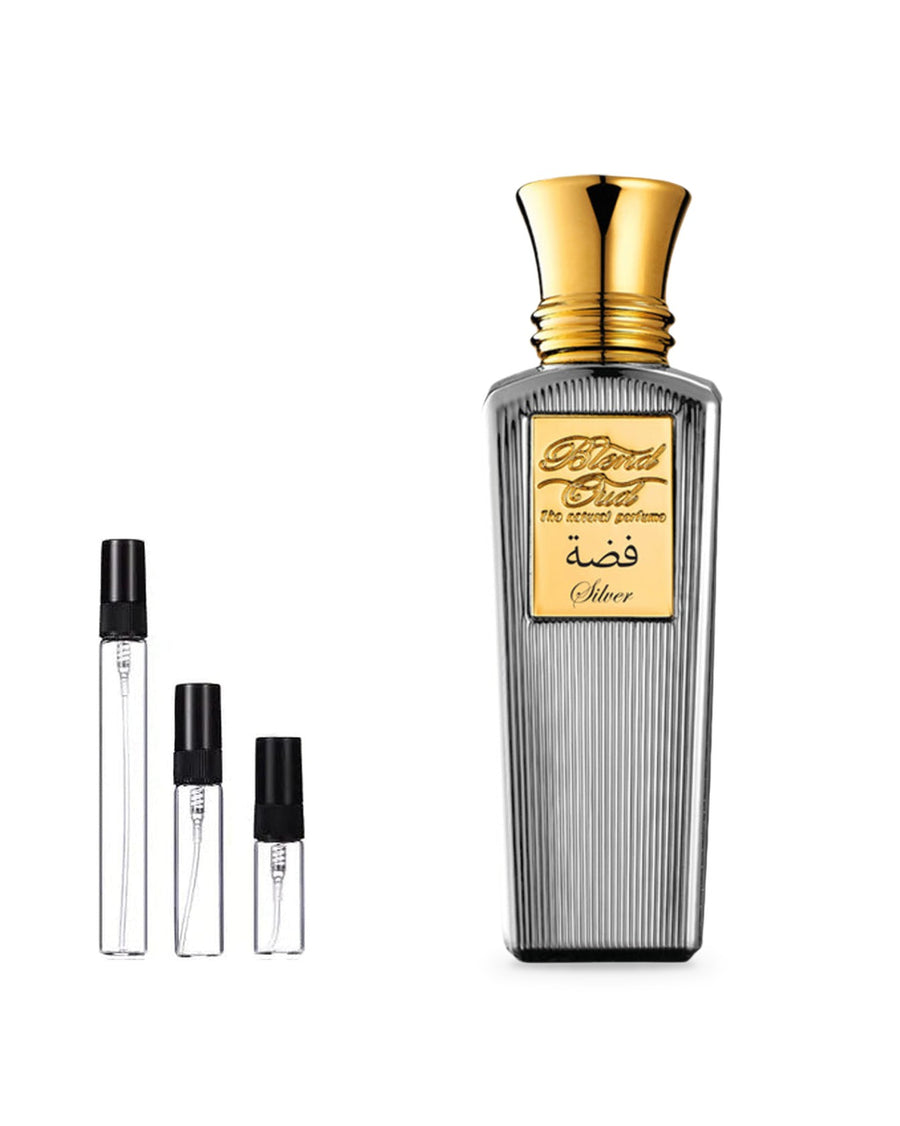 Blend Oud Silver sample – decant in glazen sprayflesje (2, 5 of 10 ml)