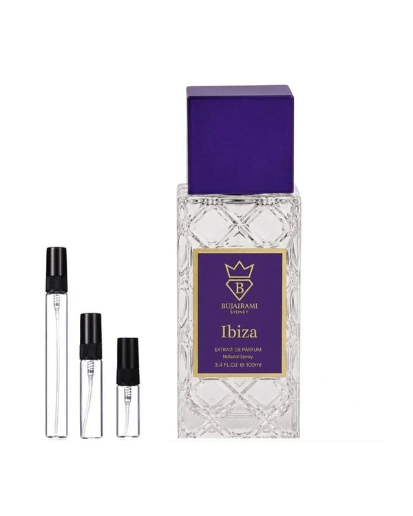 Bujairami Ibiza sample – decant in glazen sprayflesje (2, 5 of 10 ml)