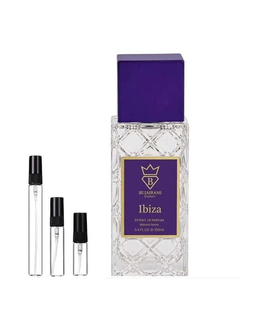 Bujairami Ibiza sample – decant in glazen sprayflesje (2, 5 of 10 ml)
