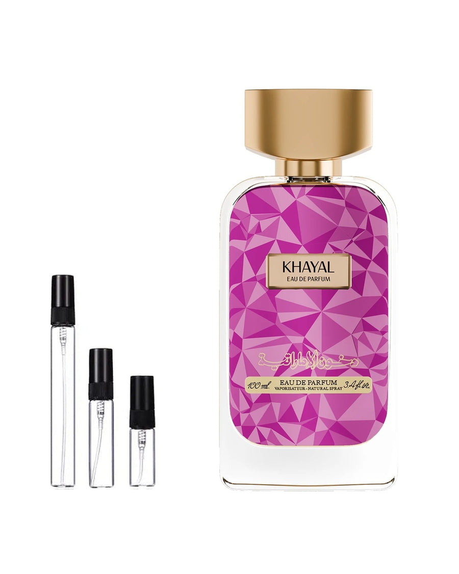 Dkhoon Emirates Khayal sample – decant in glazen sprayflesje (2, 5 of 10 ml)