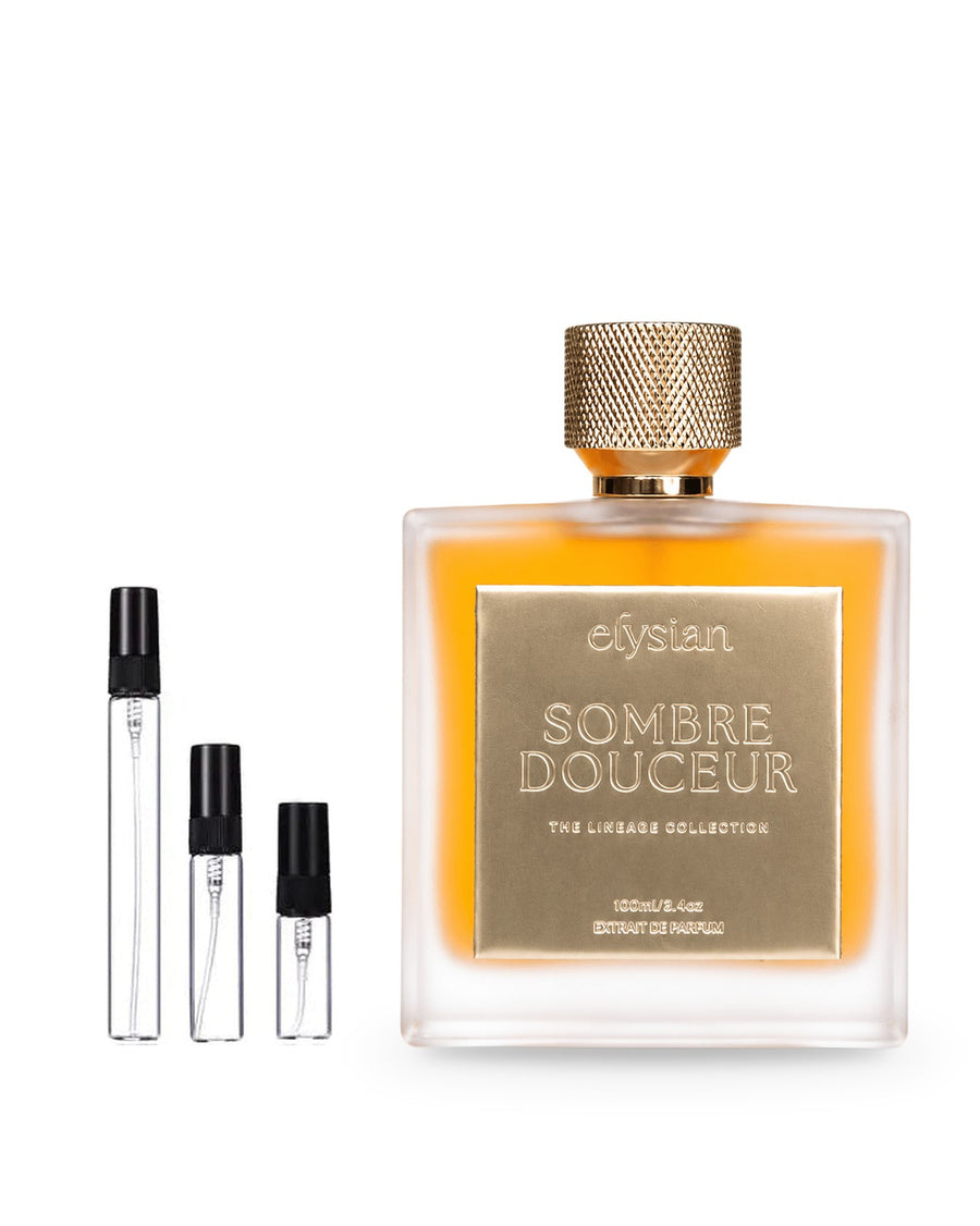Elysian Sombre Douceur sample – decant in glazen sprayflesje (2, 5 of 10 ml)
