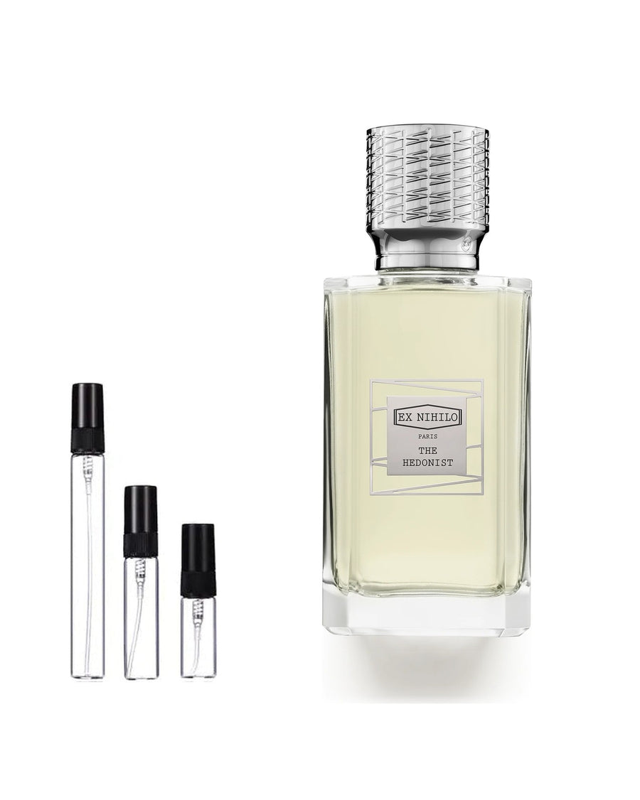 Ex Nihilo The Hedonist sample – decant in glazen sprayflesje (2, 5 of 10 ml)