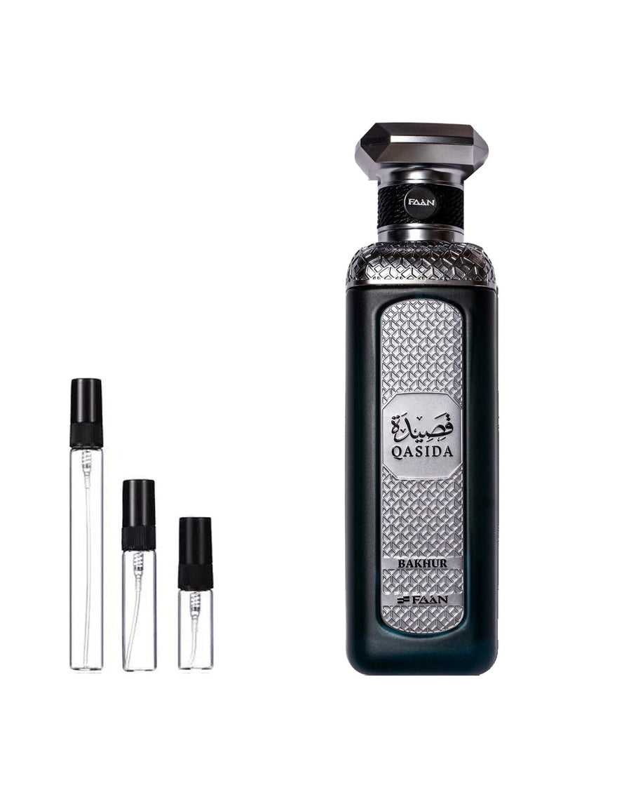 Faan Qasida Bakhour sample – decant in glazen sprayflesje (2, 5 of 10 ml)