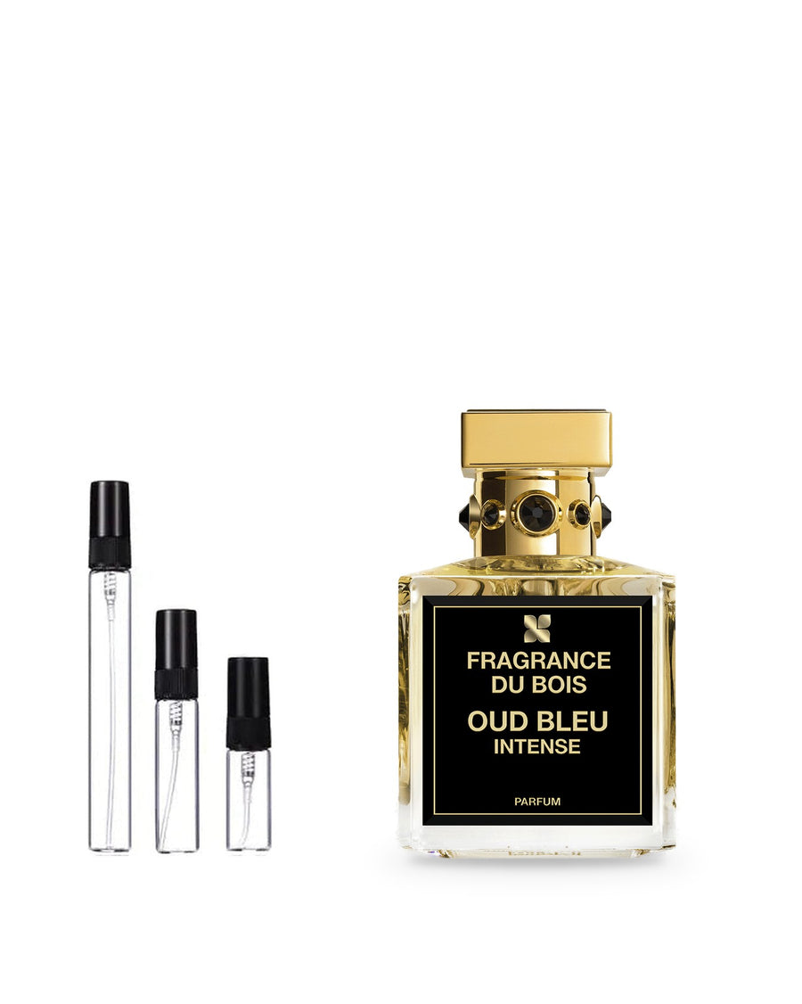 Fragrance Du Bois Oud Bleu Intense sample – decant in glazen sprayflesje (2, 5 of 10 ml)