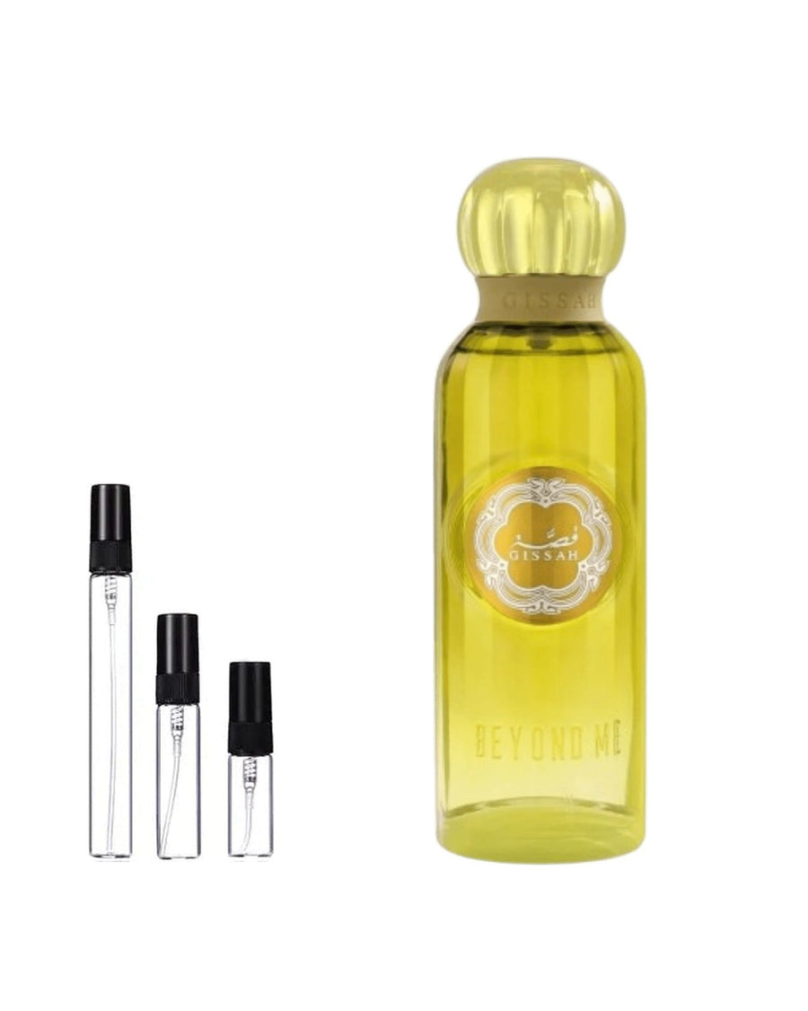Gissah Beyond Me sample – decant in glazen sprayflesje (2, 5 of 10 ml)