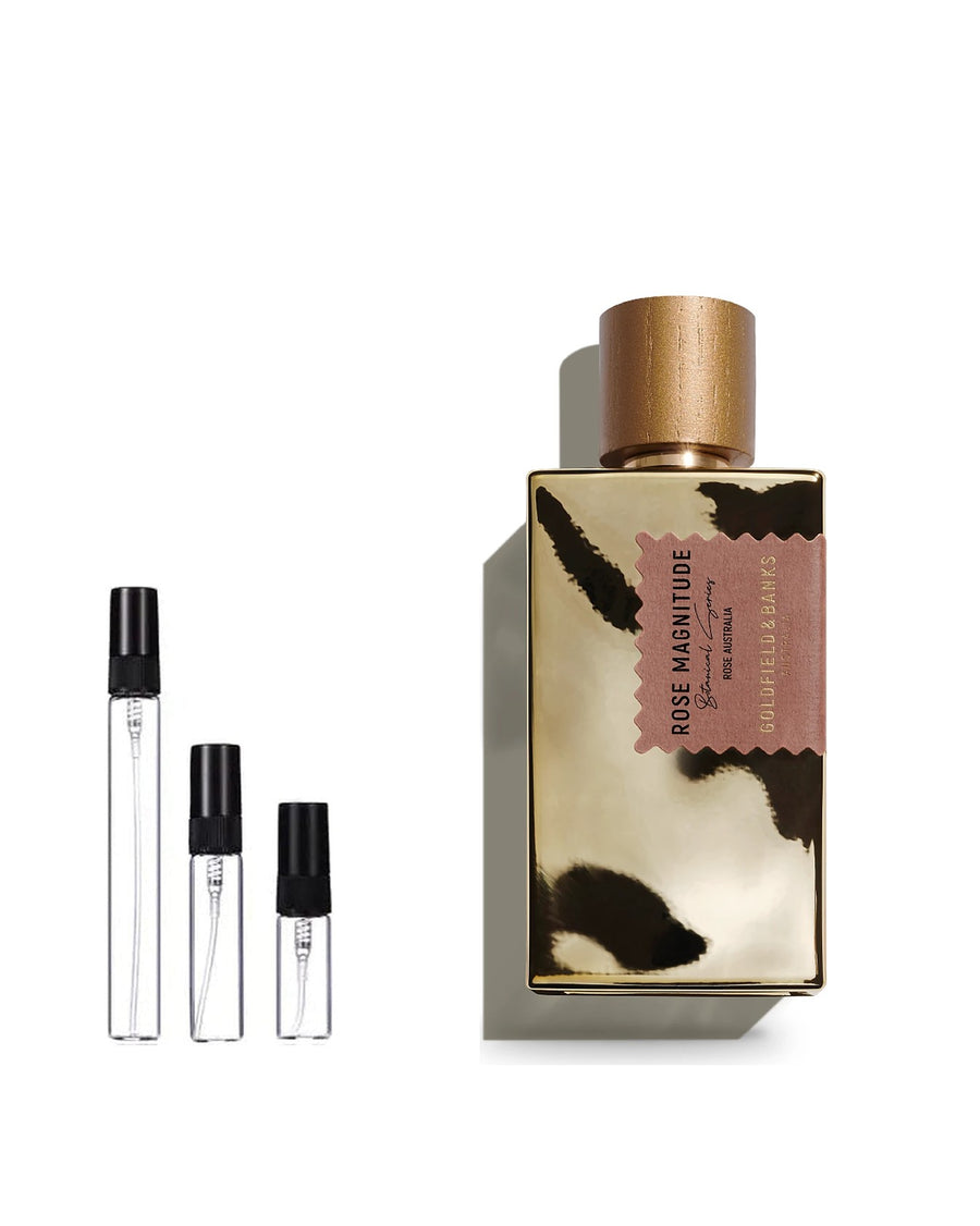 Goldfield & Banks Rose Magnitude sample – decant in glazen sprayflesje (2, 5 of 10 ml)