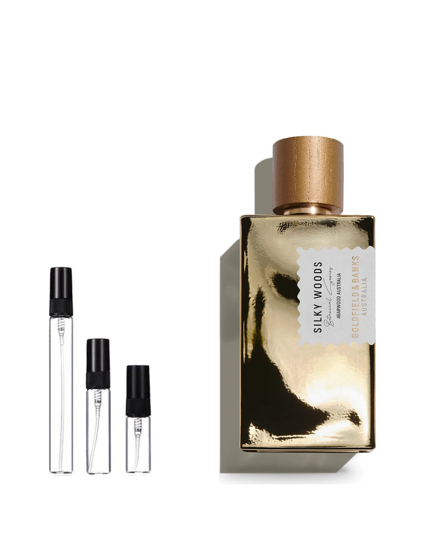 Goldfield & Banks Silky Woods sample – decant in glazen sprayflesje (2, 5 of 10 ml)