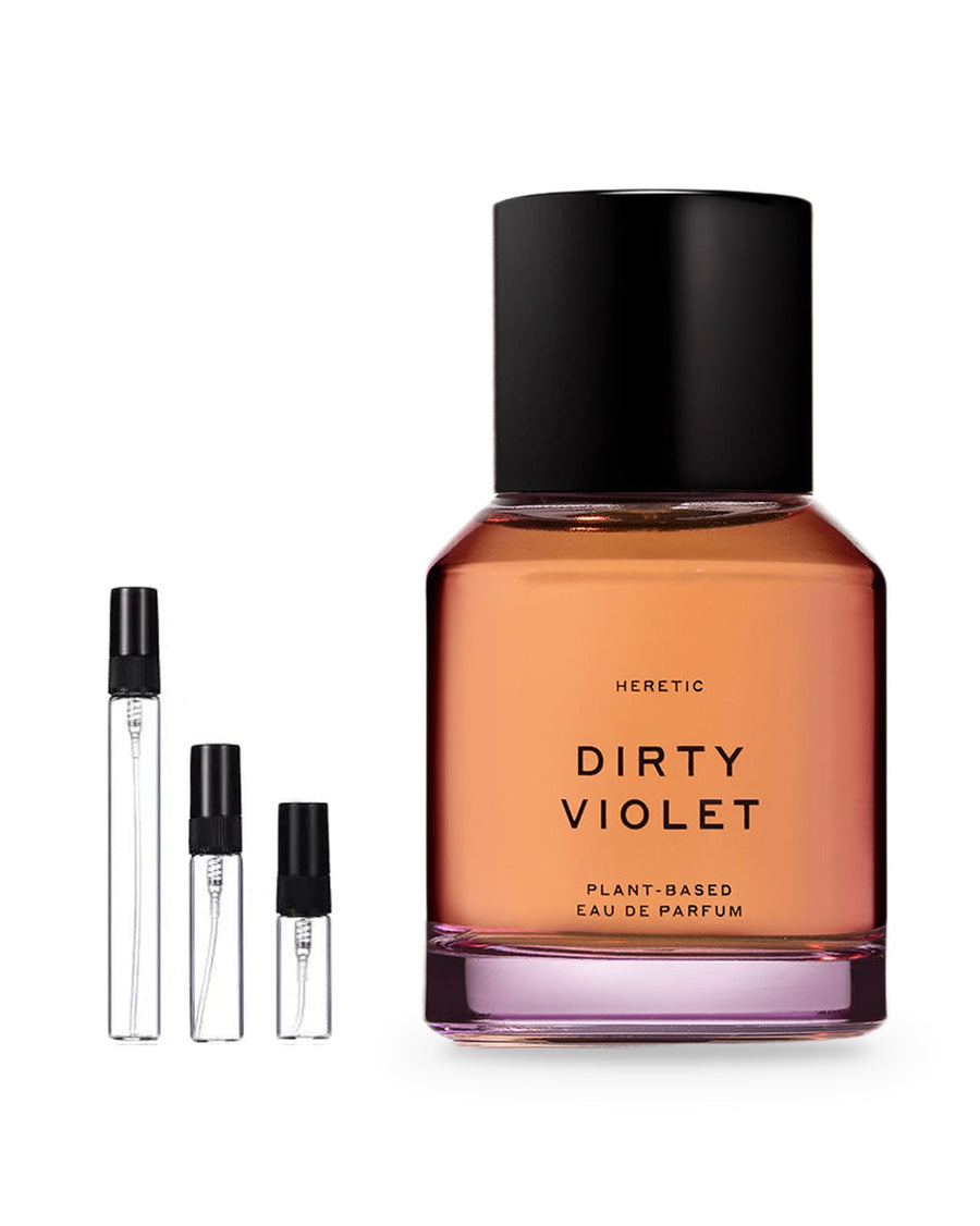 Heretic Dirty Violet sample – decant in glazen sprayflesje (2, 5 of 10 ml)