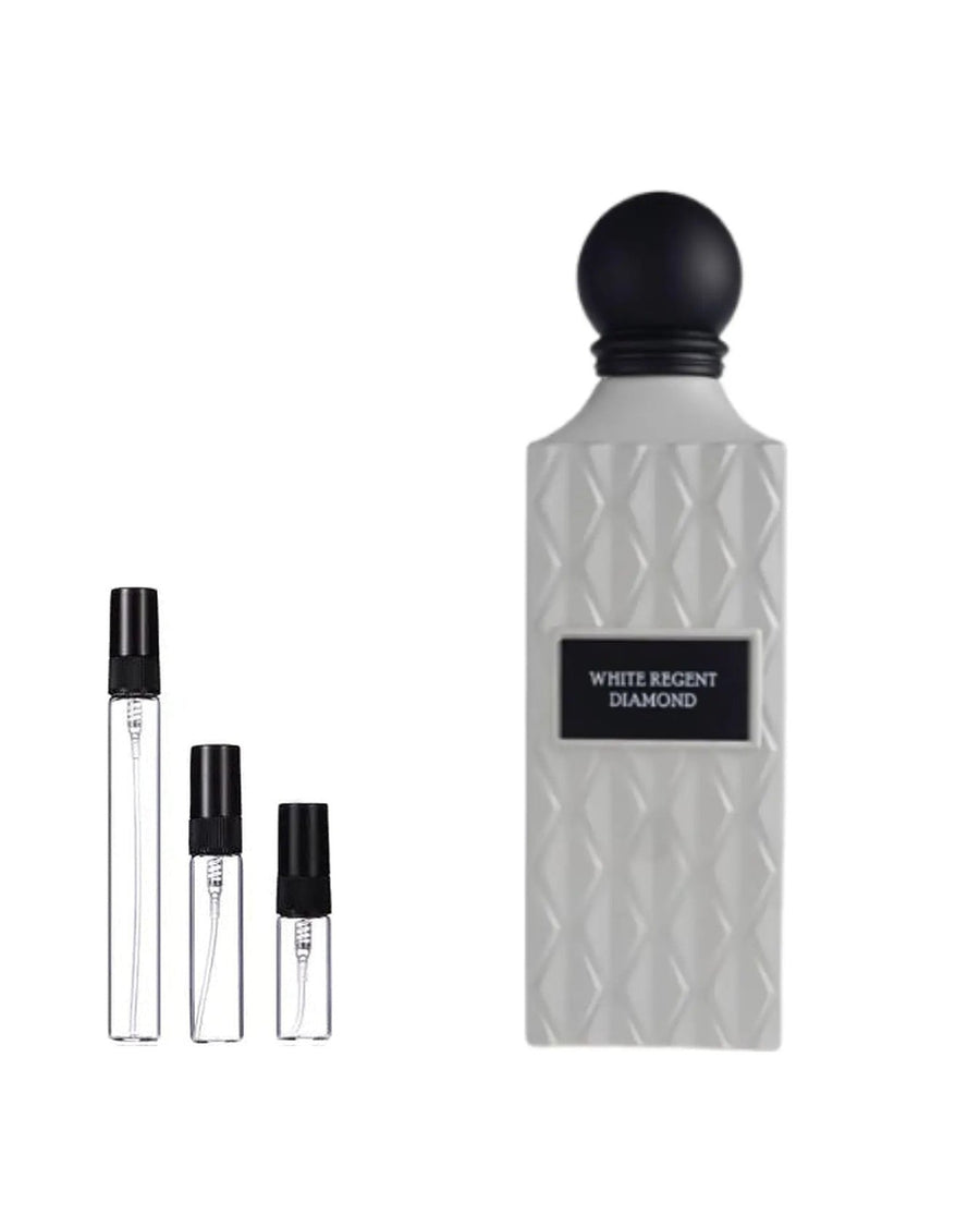 Ibraheem Al Qurashi White Regent Diamond sample – decant in glazen sprayflesje (2, 5 of 10 ml)