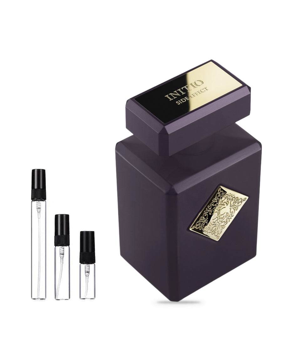Initio Parfums Privés Side Effect sample – decant in glazen sprayflesje (2, 5 of 10 ml)