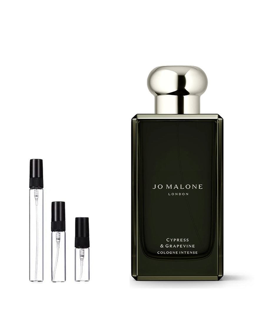 Jo Malone London Cypress & Grapevine sample – decant in glazen sprayflesje (2, 5 of 10 ml)