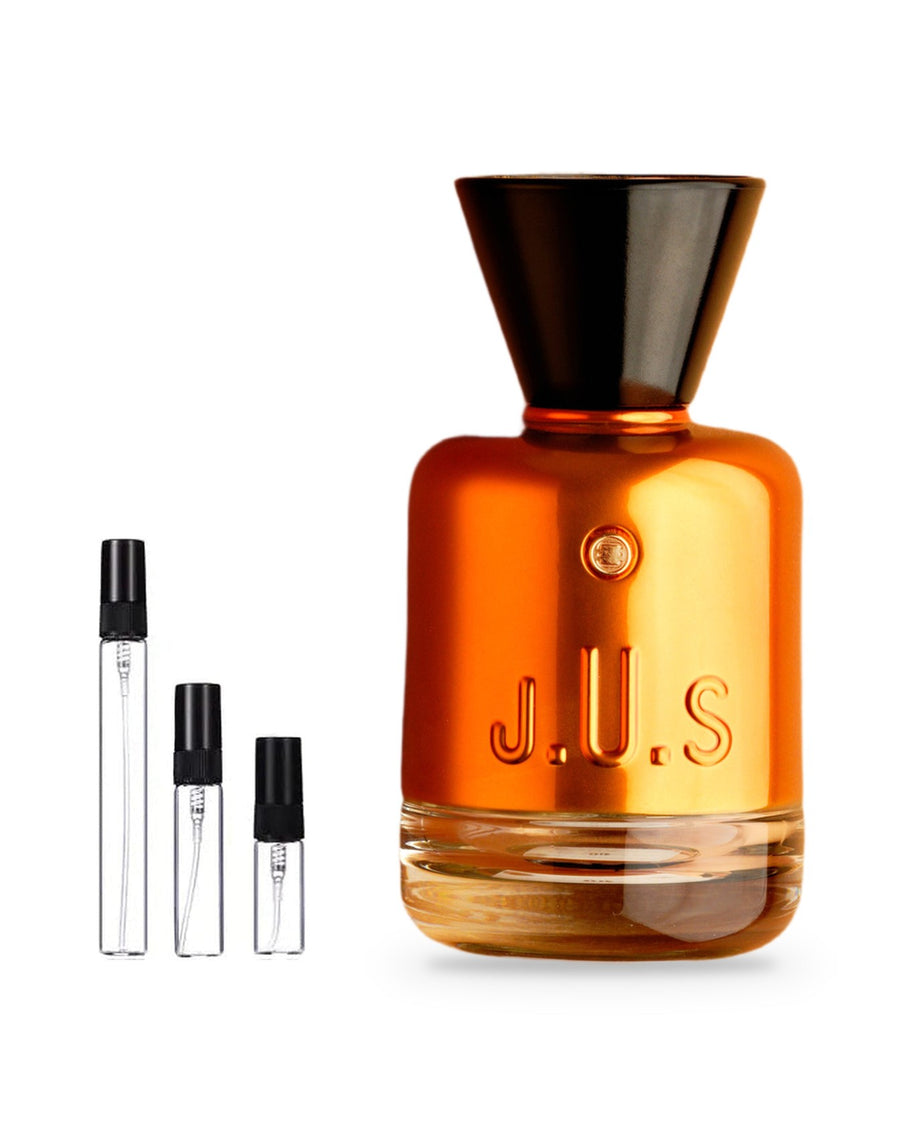 J.u.s Spritzlove sample – decant in glazen sprayflesje (2, 5 of 10 ml)