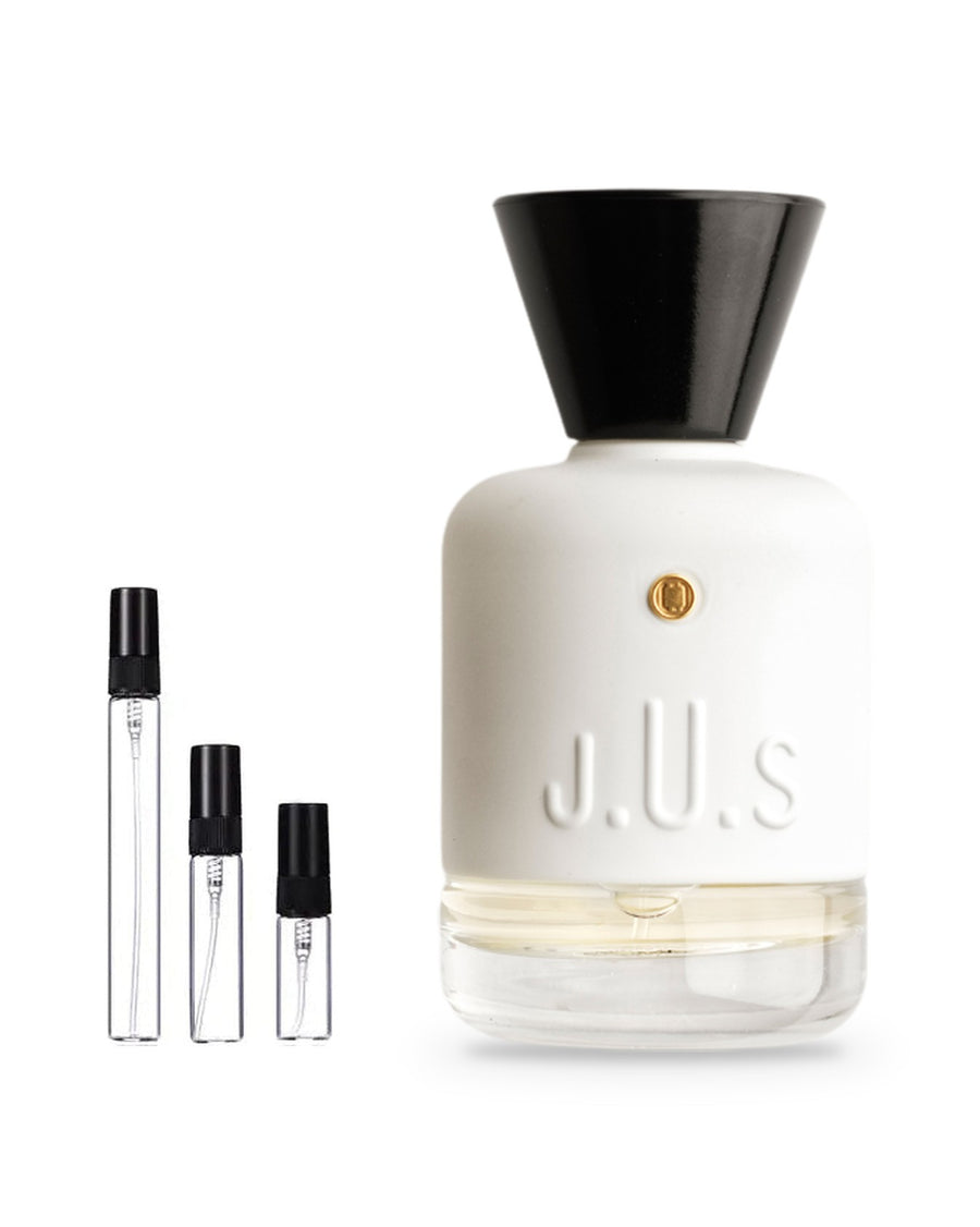 J.u.s Superfusion sample – decant in glazen sprayflesje (2, 5 of 10 ml)