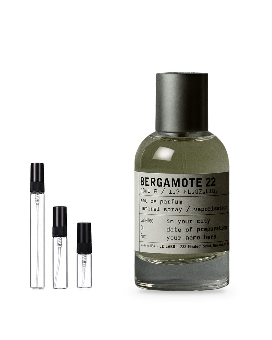 Le Labo Bergamote 22 sample – decant in glazen sprayflesje (2, 5 of 10 ml)