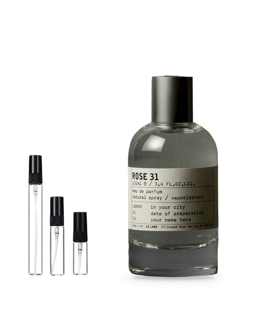 Le Labo Rose 31 sample – decant in glazen sprayflesje (2, 5 of 10 ml)