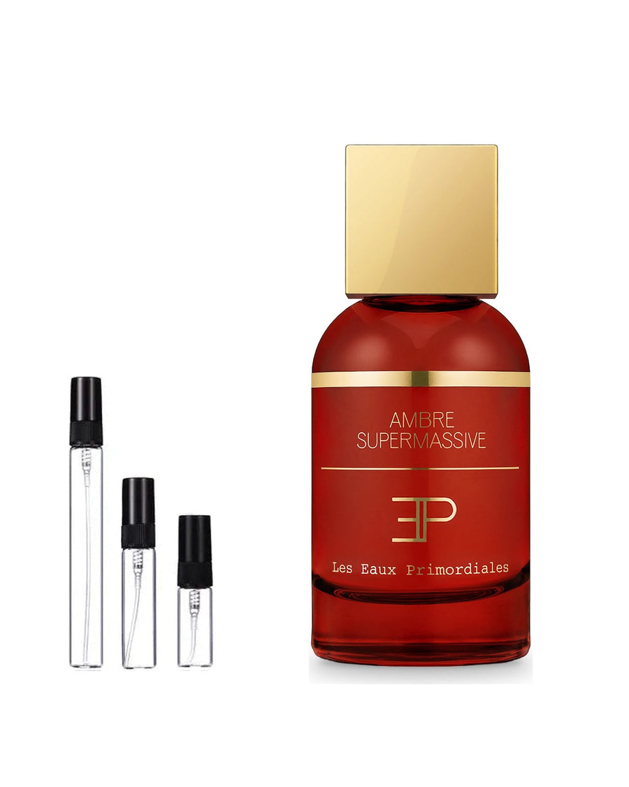 Les Eaux Primordiales Ambre Supermassive sample – decant in glazen sprayflesje (2, 5 of 10 ml)