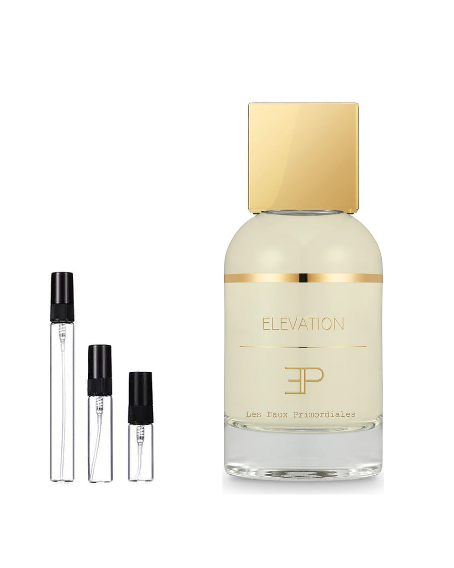 Les Eaux Primordiales Elevation sample – decant in glazen sprayflesje (2, 5 of 10 ml)