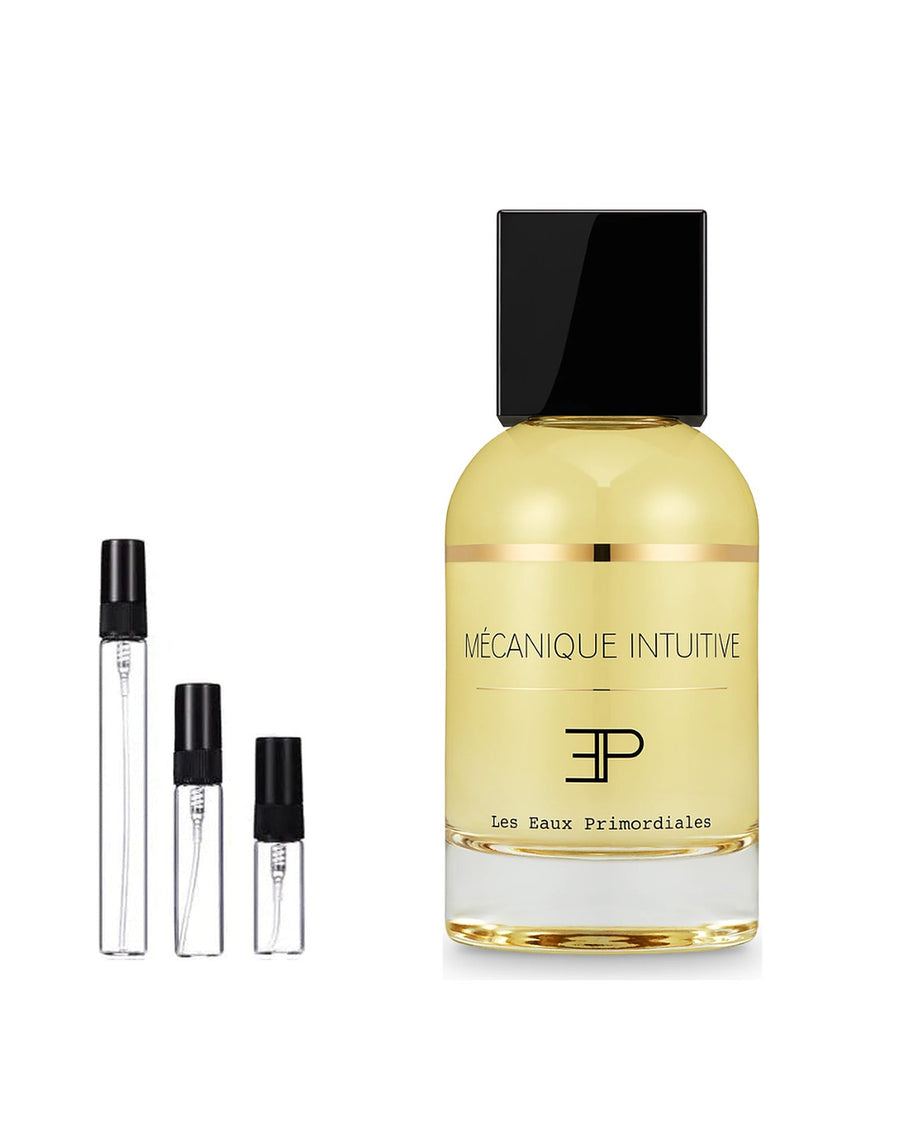 Les Eaux Primordiales Mécanique Intuitive sample – decant in glazen sprayflesje (2, 5 of 10 ml)