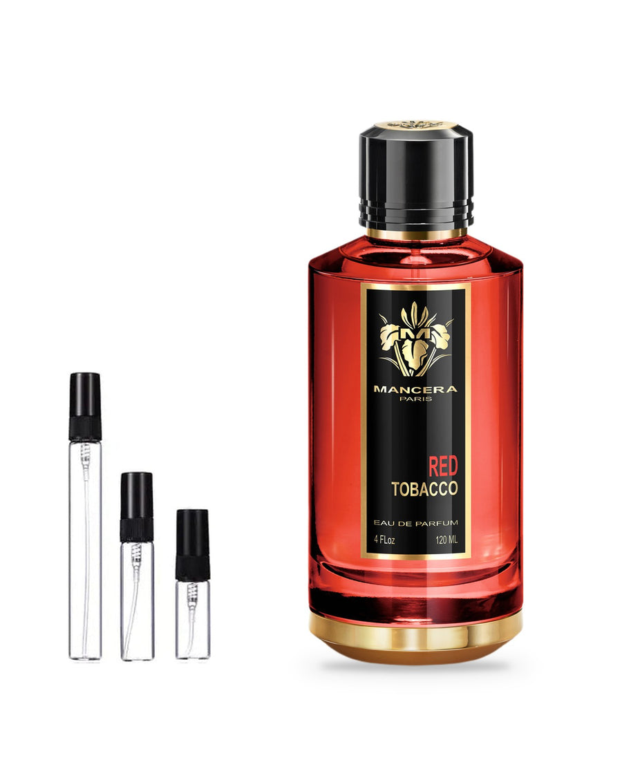 Mancera Red Tobacco sample – decant in glazen sprayflesje (2, 5 of 10 ml)