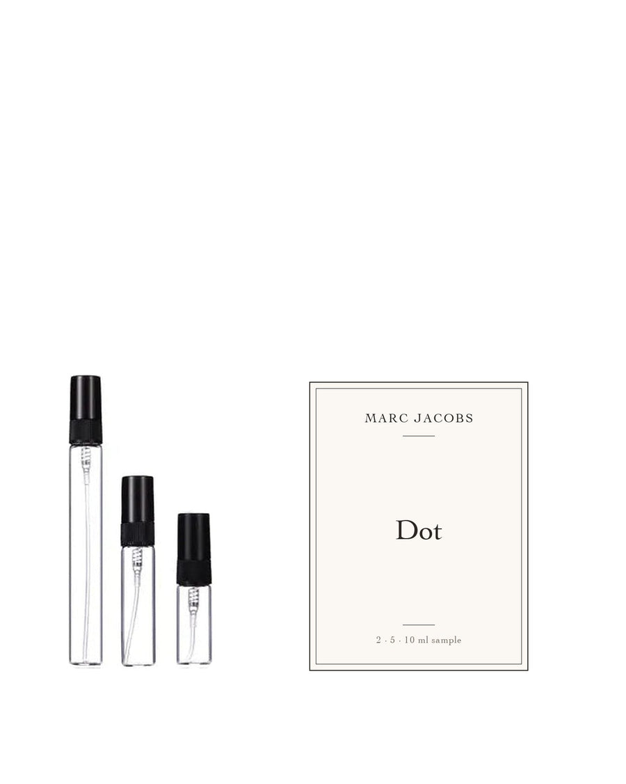 Marc Jacobs Dot sample – decant in glazen sprayflesje (2, 5 of 10 ml)