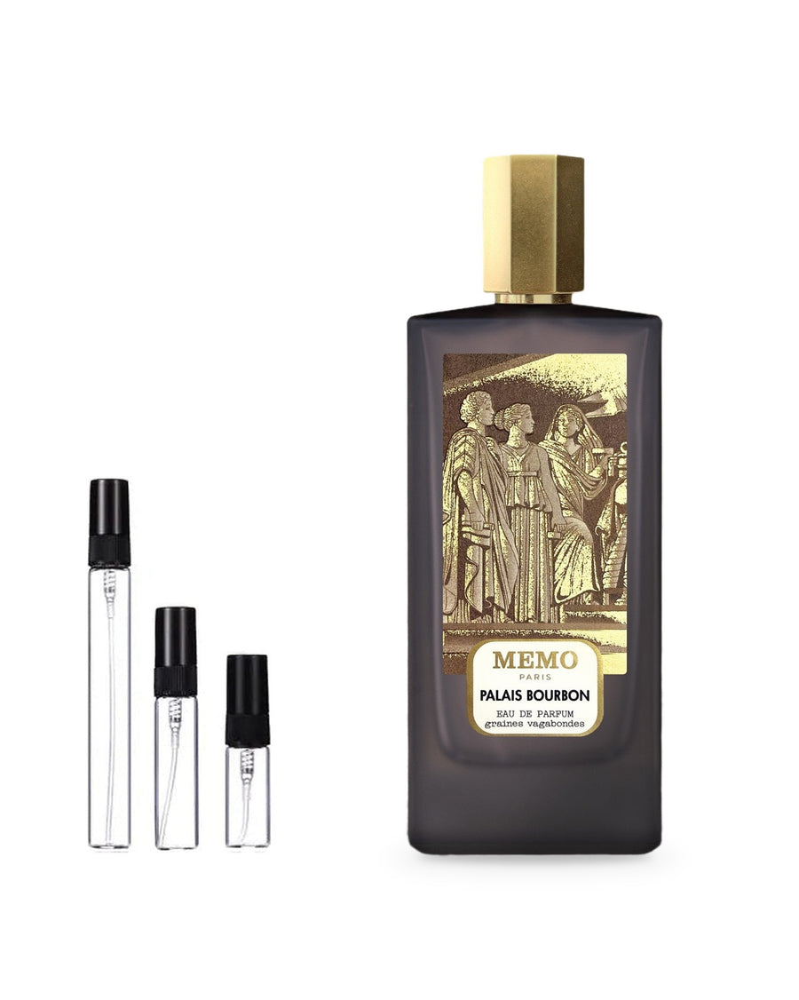 Memo Palais Bourbon sample – decant in glazen sprayflesje (2, 5 of 10 ml)