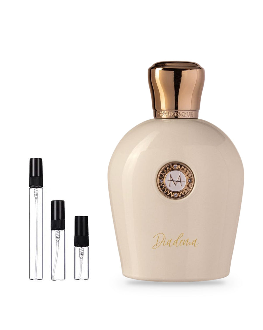 Moresque Diadema sample – decant in glazen sprayflesje (2, 5 of 10 ml)