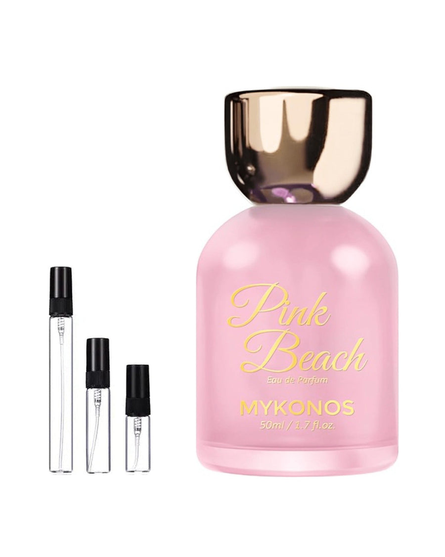 Mykonos Pink Beach sample – decant in glazen sprayflesje (2, 5 of 10 ml)