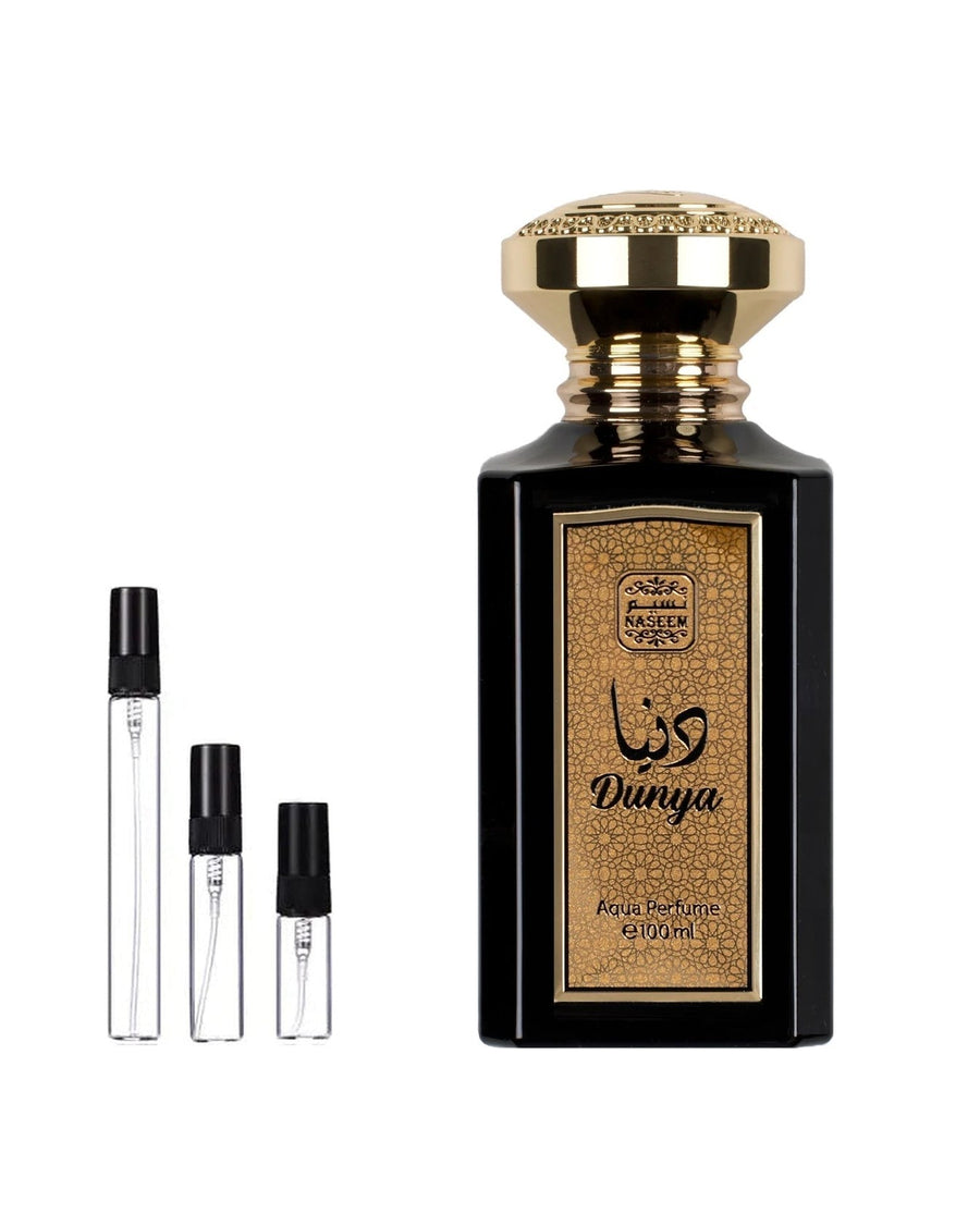 Naseem Dunya sample – decant in glazen sprayflesje (2, 5 of 10 ml)