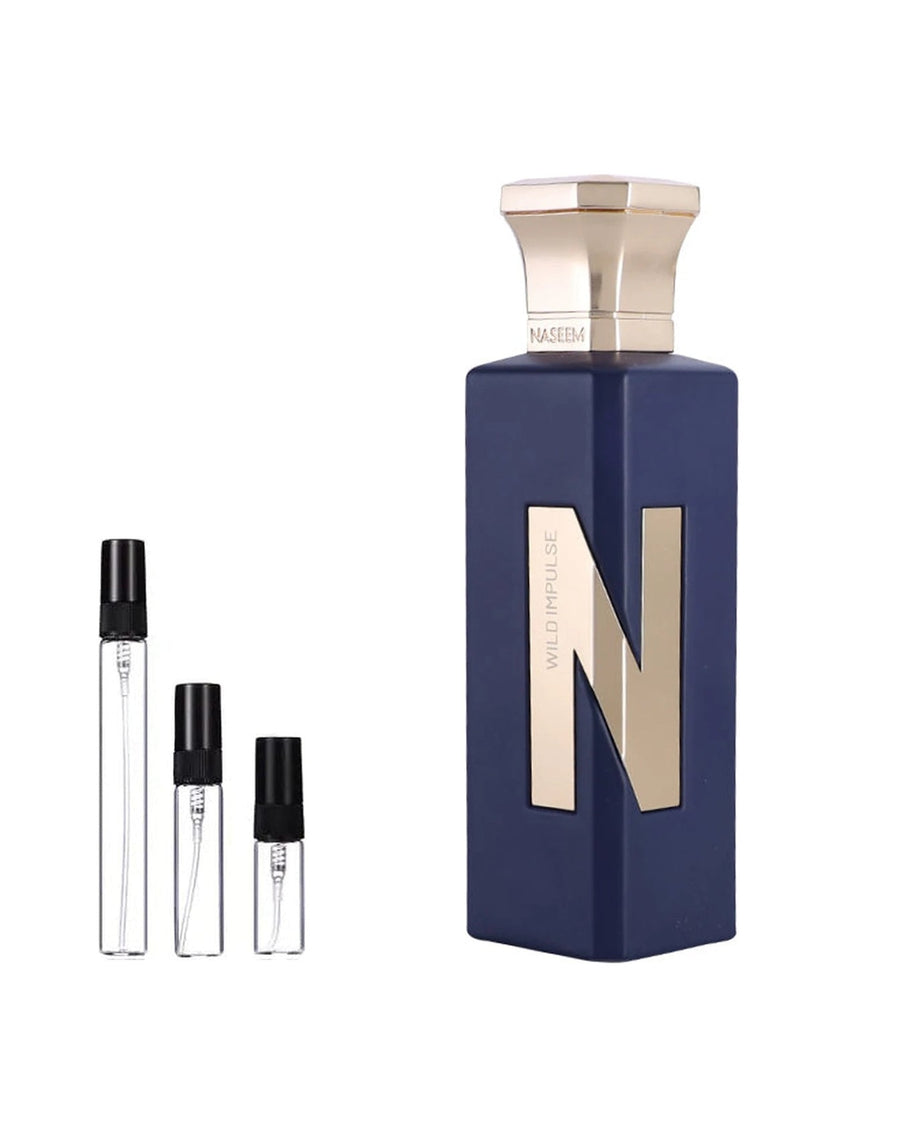Naseem Wild Impulse sample – decant in glazen sprayflesje (2, 5 of 10 ml)