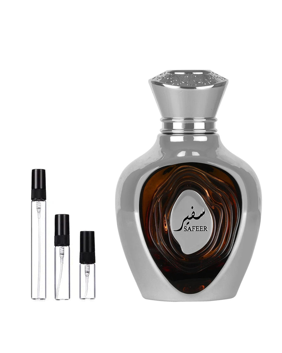 Niche Emarati Safeer sample – decant in glazen sprayflesje (2, 5 of 10 ml)