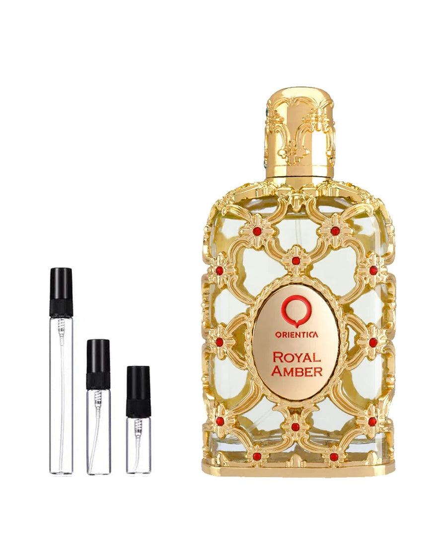 Orientica Royal Amber sample – decant in glazen sprayflesje (2, 5 of 10 ml)