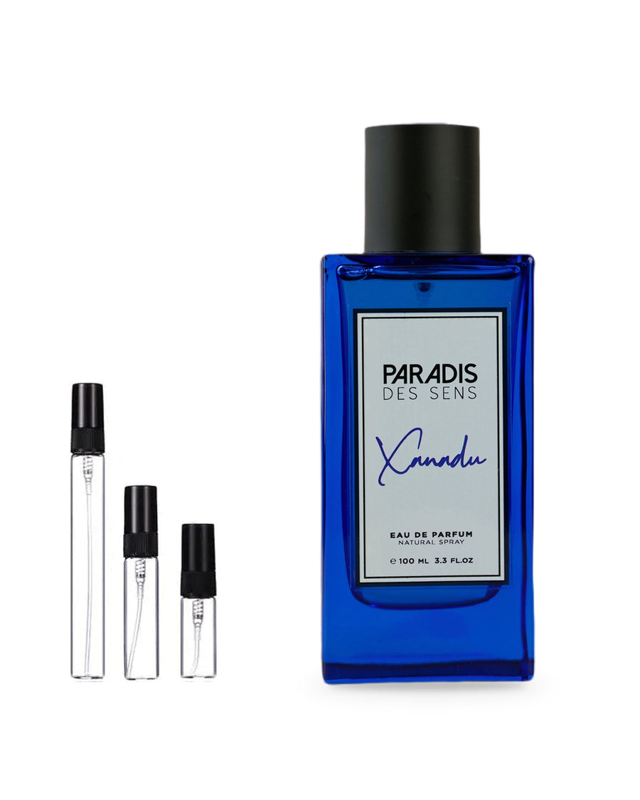 Paradis des Sens Xanadu sample – decant in glazen sprayflesje (2, 5 of 10 ml)
