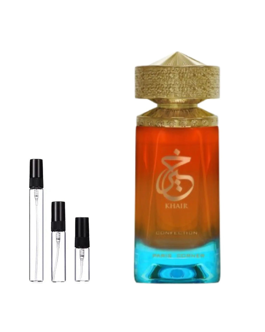 Paris Corner Khair Confection sample – decant in glazen sprayflesje (2, 5 of 10 ml)