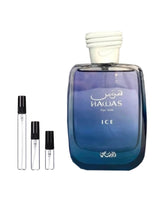 Rasasi Hawas Ice sample – decant in glazen sprayflesje (2, 5 of 10 ml)
