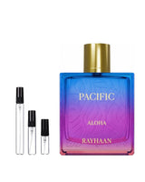 Rayhaan Pacific Aloha sample – decant in glazen sprayflesje (2, 5 of 10 ml)