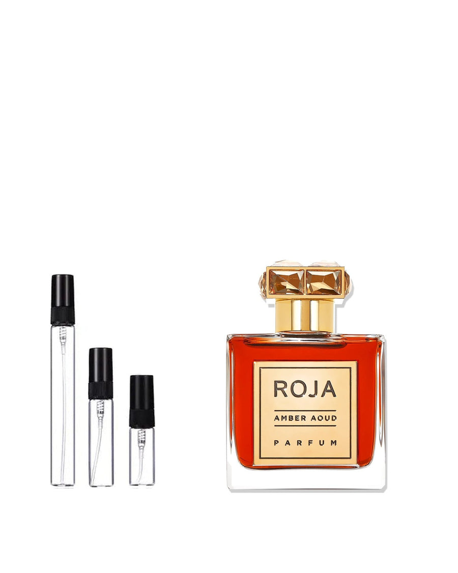 Roja Parfums Amber Aoud sample – decant in glazen sprayflesje (2, 5 of 10 ml)