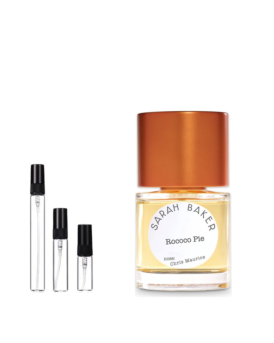 Sarah Baker Rococo Pie sample – decant in glazen sprayflesje (2, 5 of 10 ml)