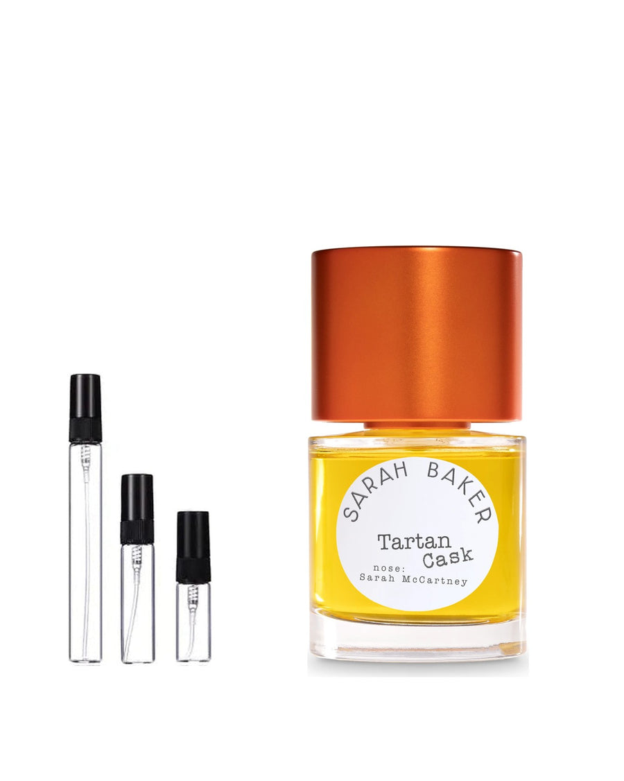 Sarah Baker Tartan Cask sample – decant in glazen sprayflesje (2, 5 of 10 ml)