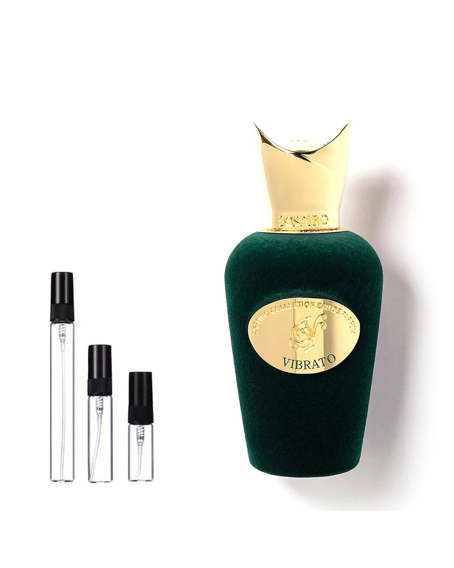 Sospiro Vibrato sample – decant in glazen sprayflesje (2, 5 of 10 ml)