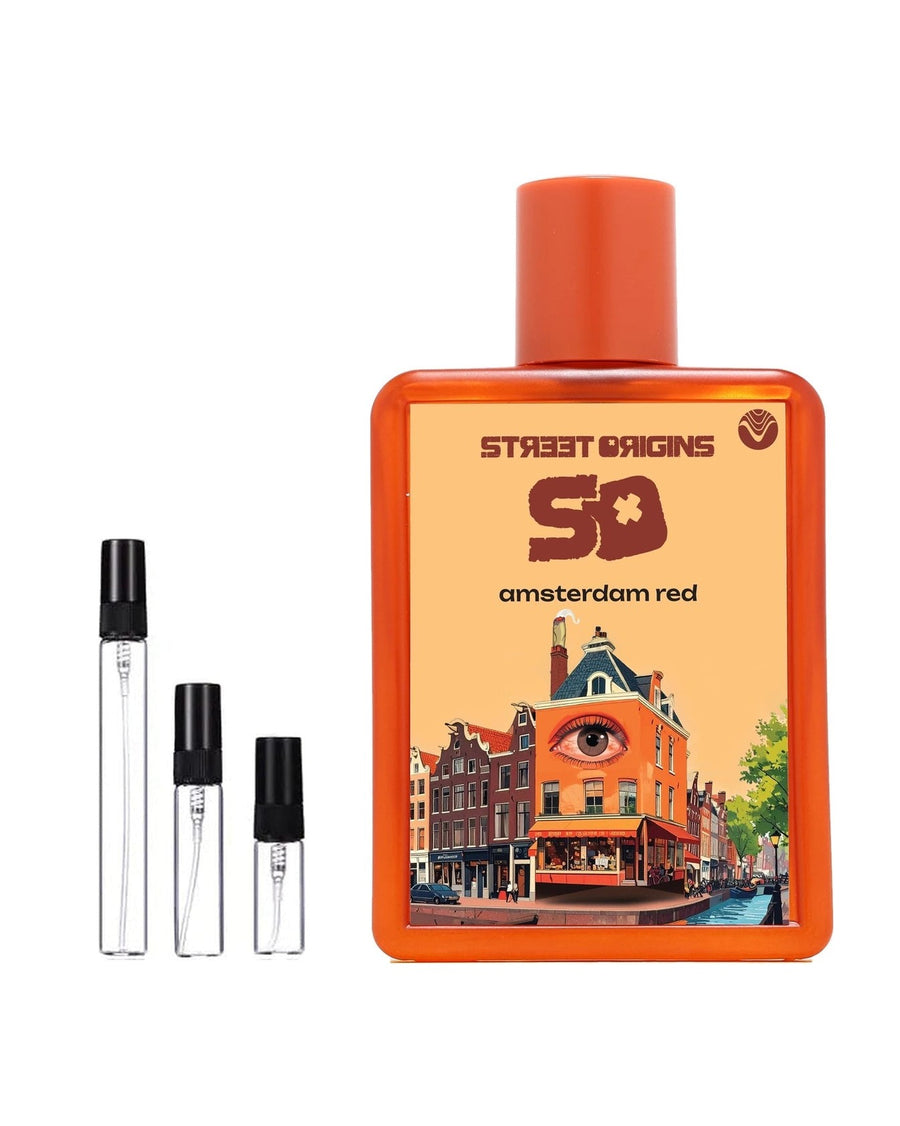 Street Origins Amsterdam Red sample – decant in glazen sprayflesje (2, 5 of 10 ml)