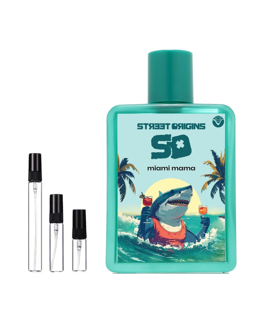 Street Origins Miami Mama sample – decant in glazen sprayflesje (2, 5 of 10 ml)