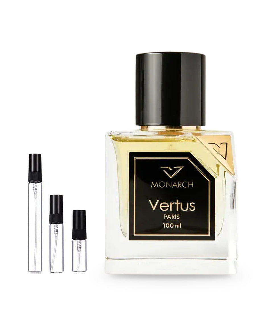 Vertus Monarch sample – decant in glazen sprayflesje (2, 5 of 10 ml)