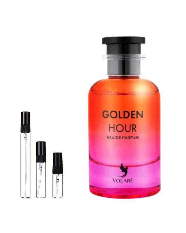 Volare Golden Hour sample – decant in glazen sprayflesje (2, 5 of 10 ml)
