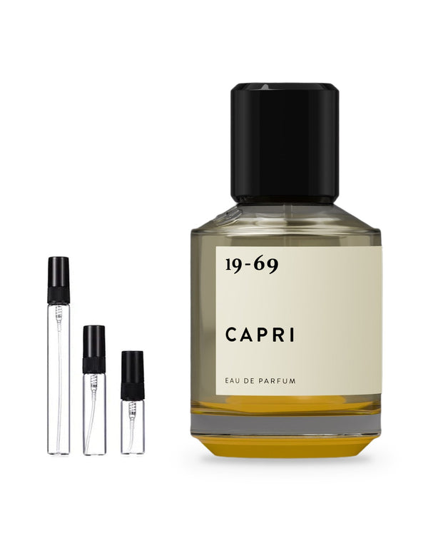 19-69 Capri sample – decant in glazen sprayflesje (2, 5 of 10 ml)